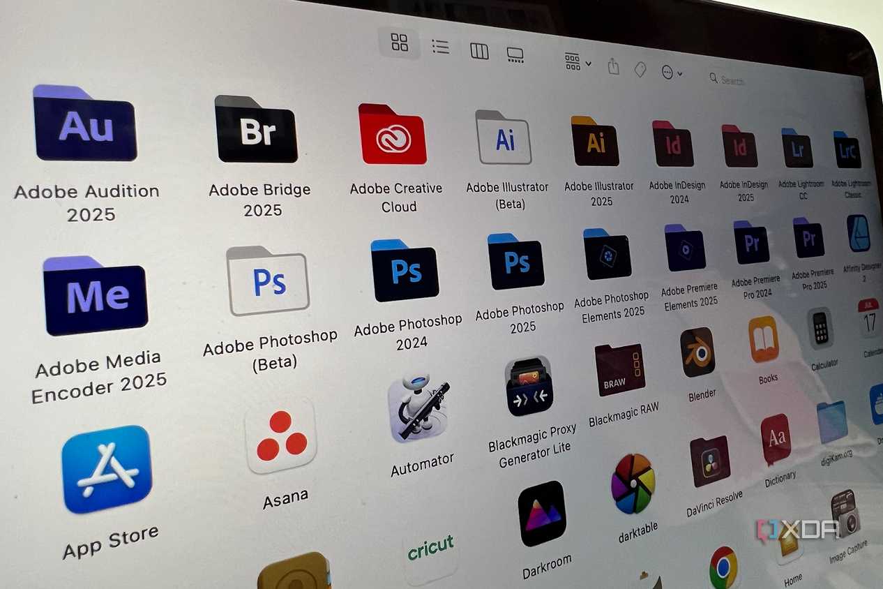 Adobe apps on Macbook