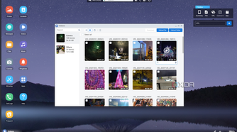 Screenshot of AirDroid web showing video files on a linked phone