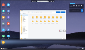 Screenshot of AirDroid Web showing the file system on a linked phone