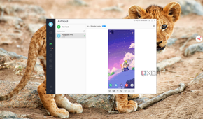 Scrreenshot of AirDroid Desktop on Windows 11 showing a phone's screen with remote control