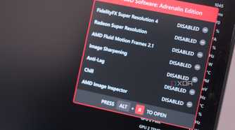 AMD FSR 4 pop-up
