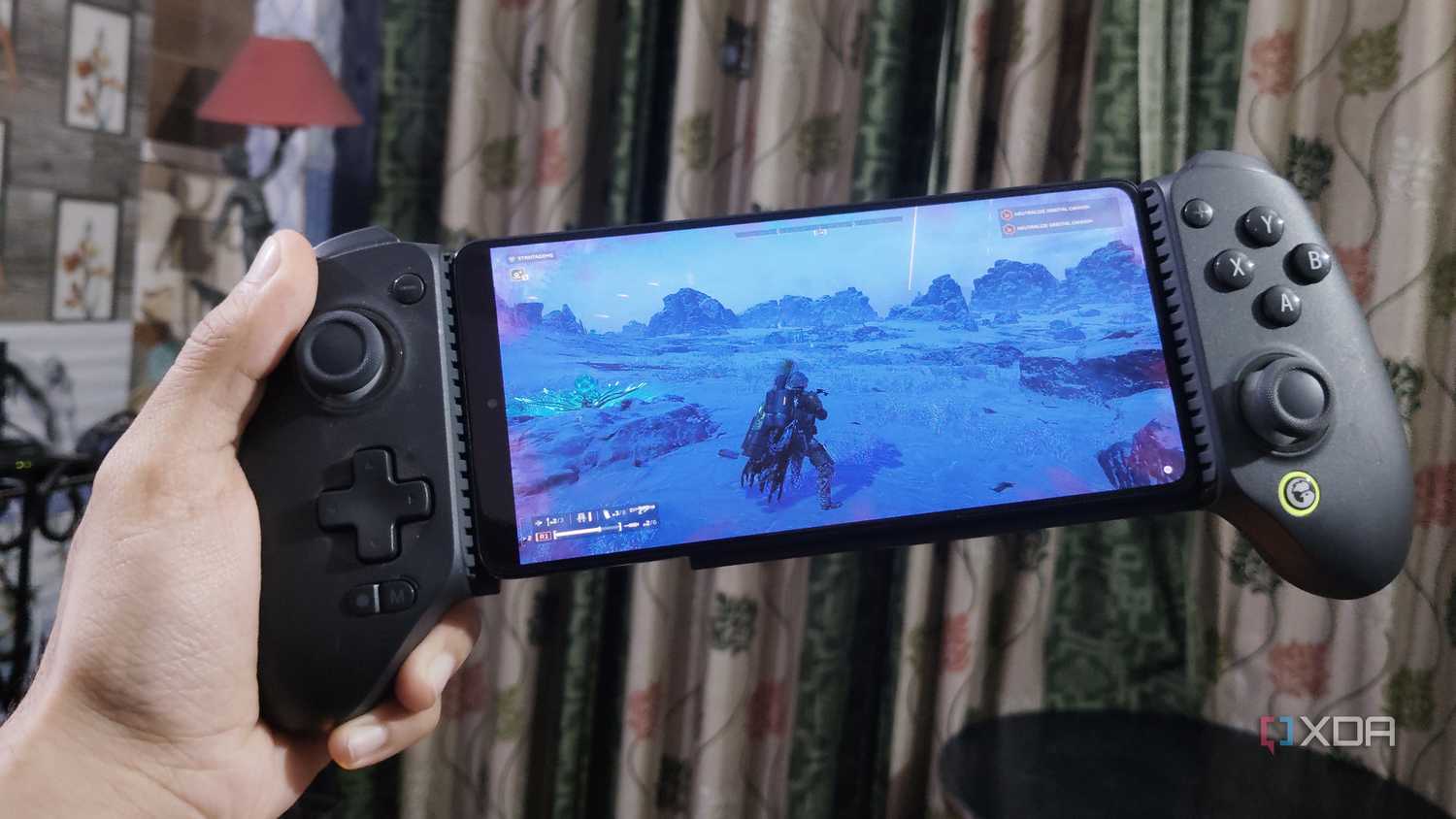 Running Helldivers 2 on a PC and streaming it to an Android smartphone