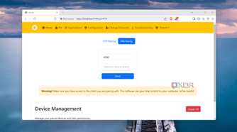 The web UI of the Apollo server