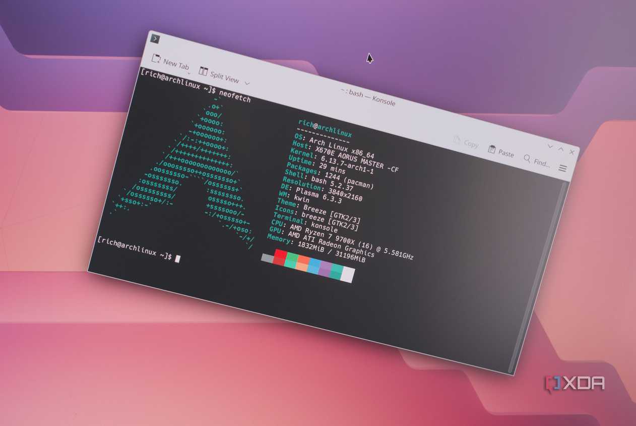 arch-linux-dke-konsole-neofetch-close