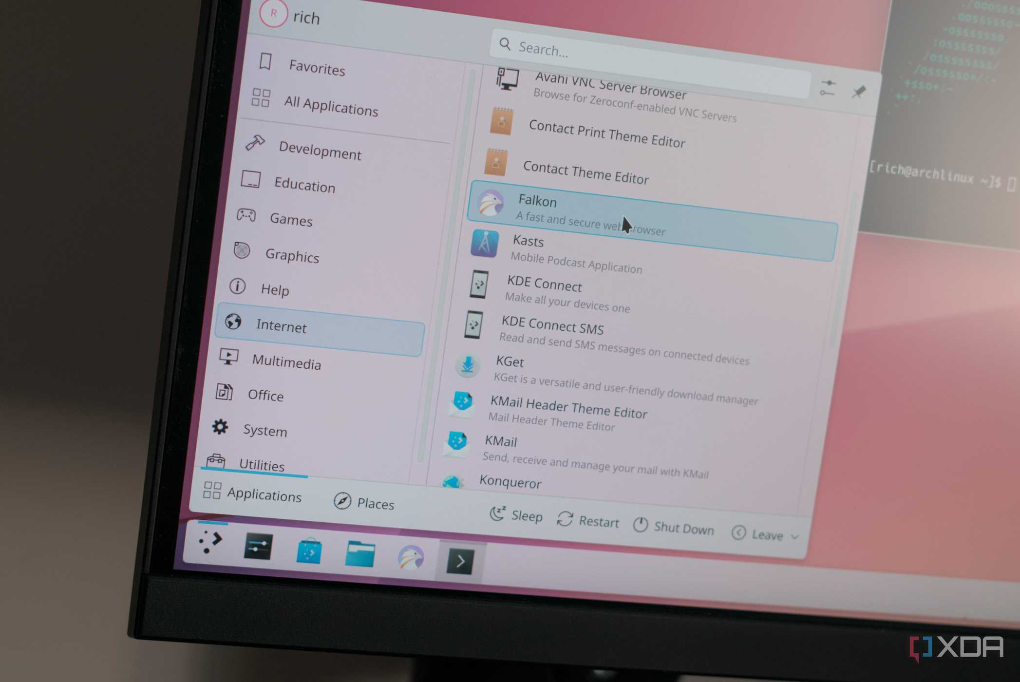 arch-linux-dke-menu