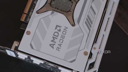 An image of an ASRock Radeon RX 9070 XT Steel Legend GPU.