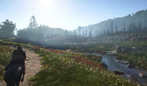 assassins creed shadows countryside naoe horseback