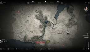 A screenshot from Assassin's Creed Shadows, showing the game's map.