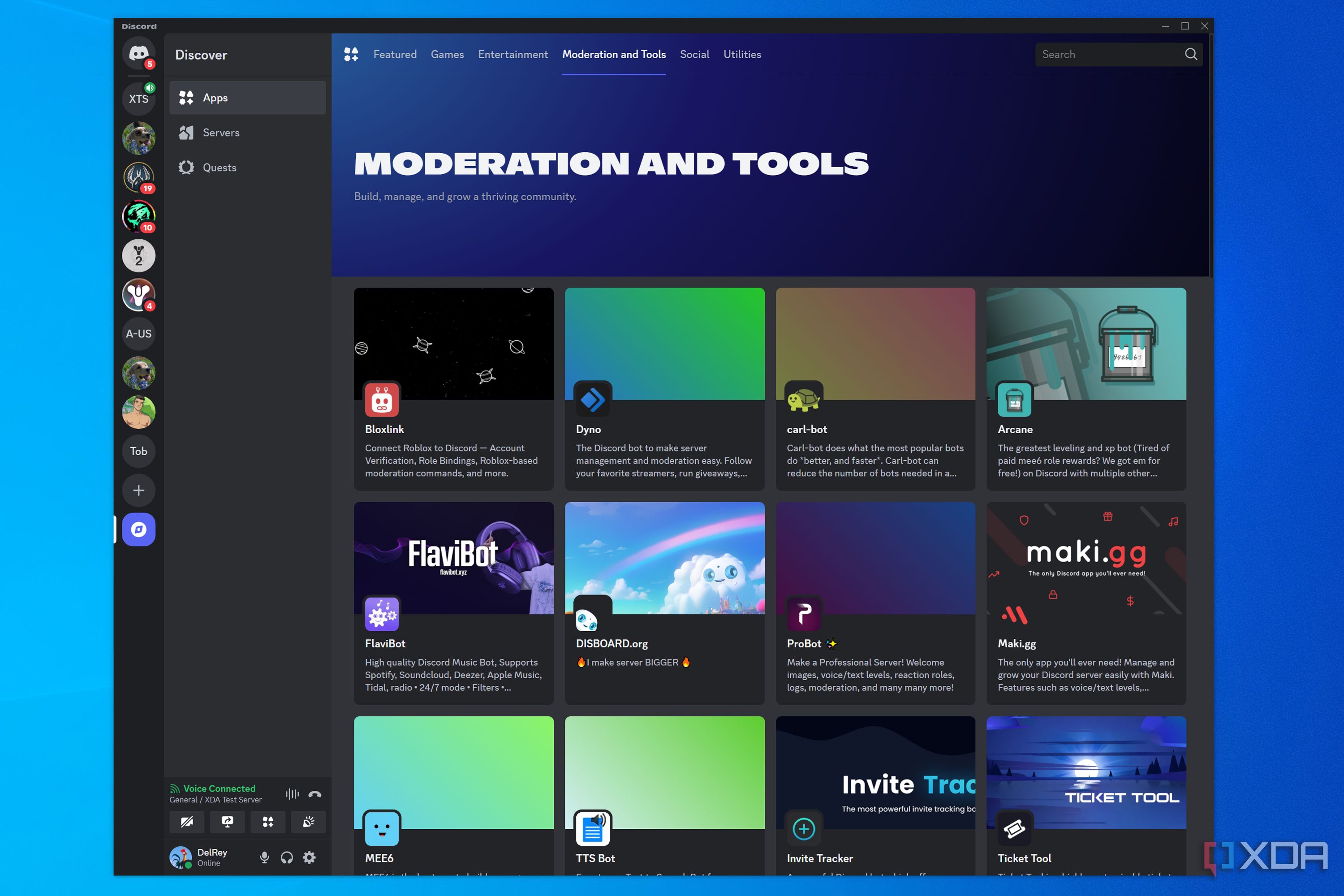 Library of bots in Discord