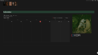 calendar template in notion