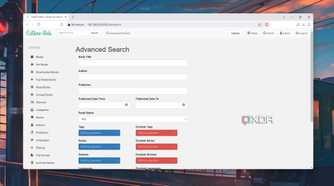 The Advanced Search options inside Calibre Web