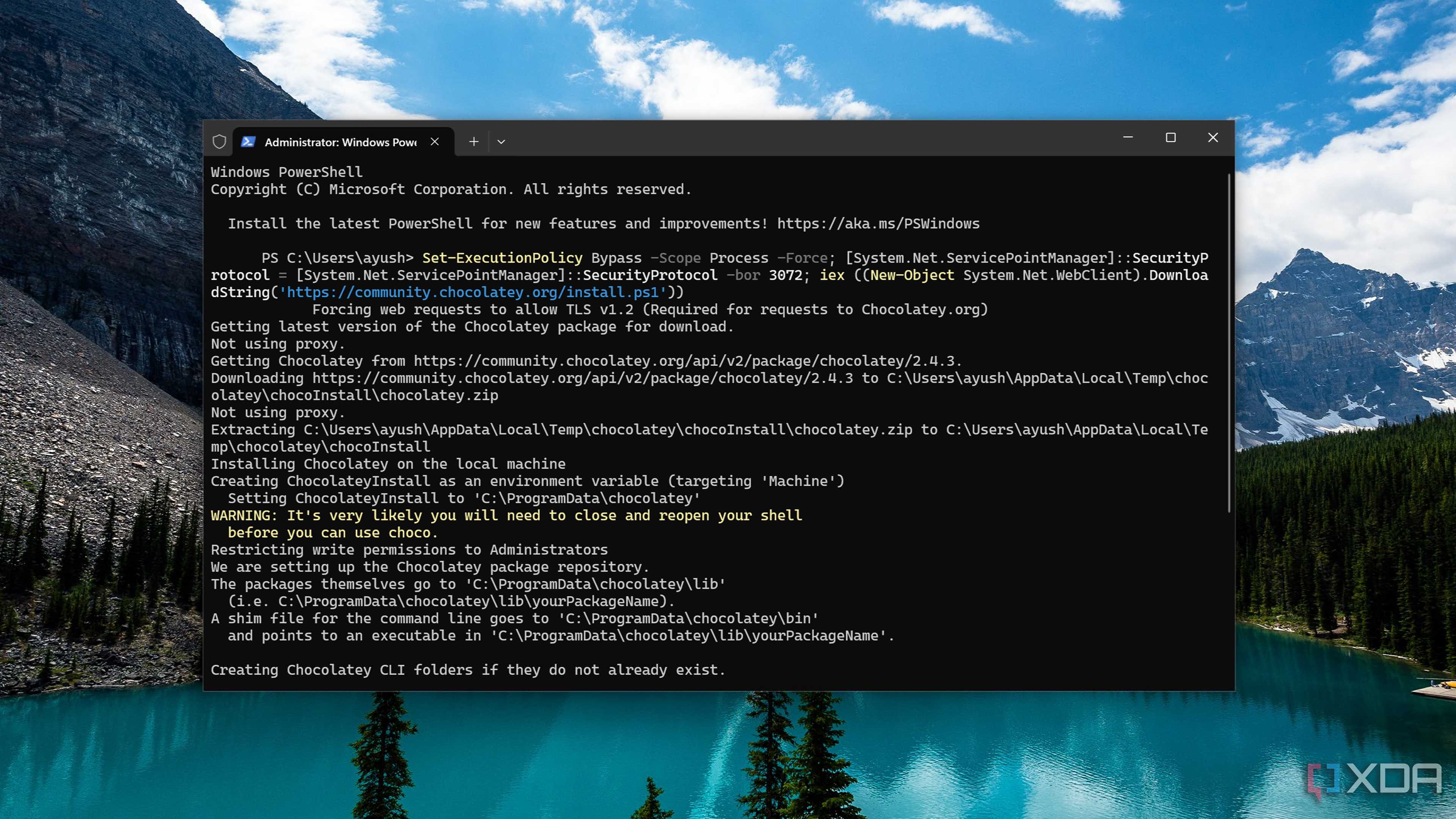 Installing Chocolatey