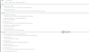 zoho mail in light mode on chrome