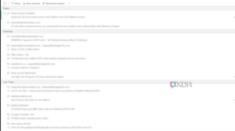 zoho mail in light mode on chrome