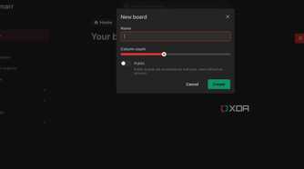 Create a new board in Homarr