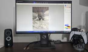computer running paint 3d with an image of a cat