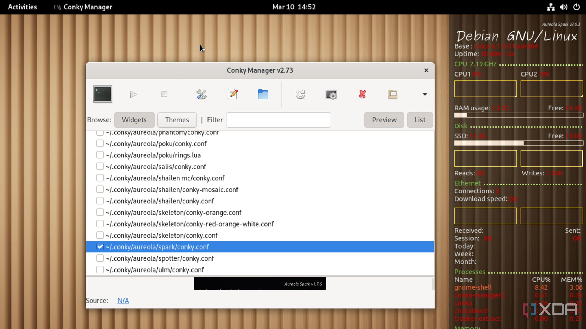 Conky is the Rainmeter alternative for Linux I didn't know I needed