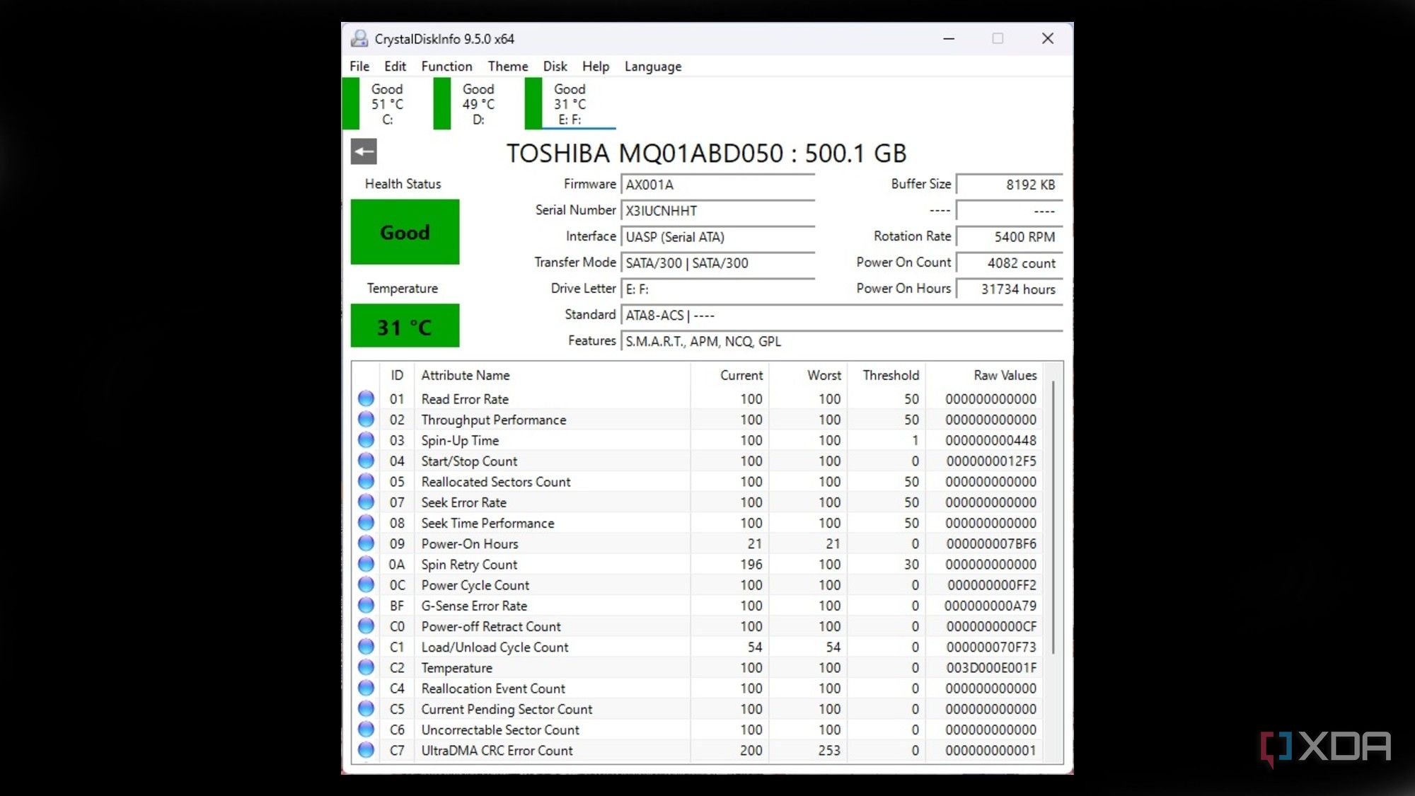 CrystalDiskInfo5