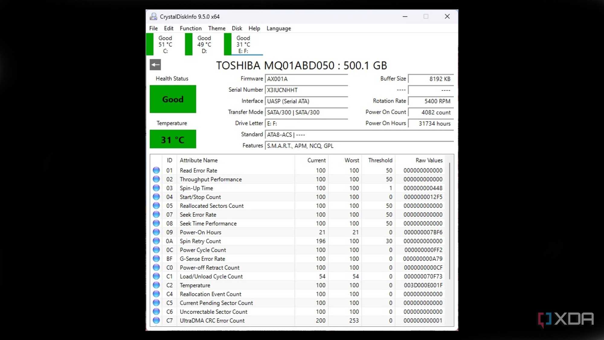 CrystalDiskInfo5