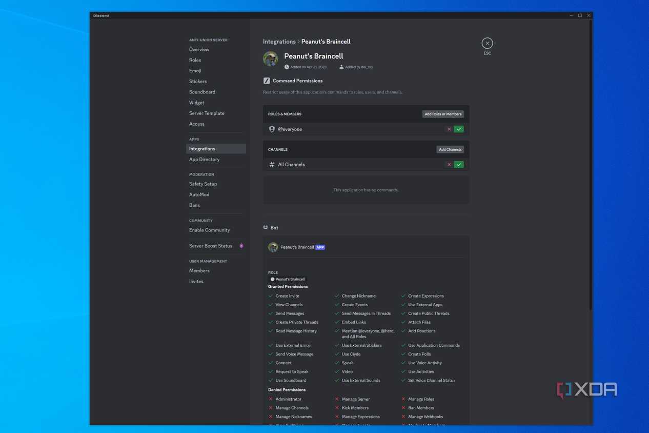 Screenshot of Discord on Windows