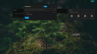customizing bookmark widget start me