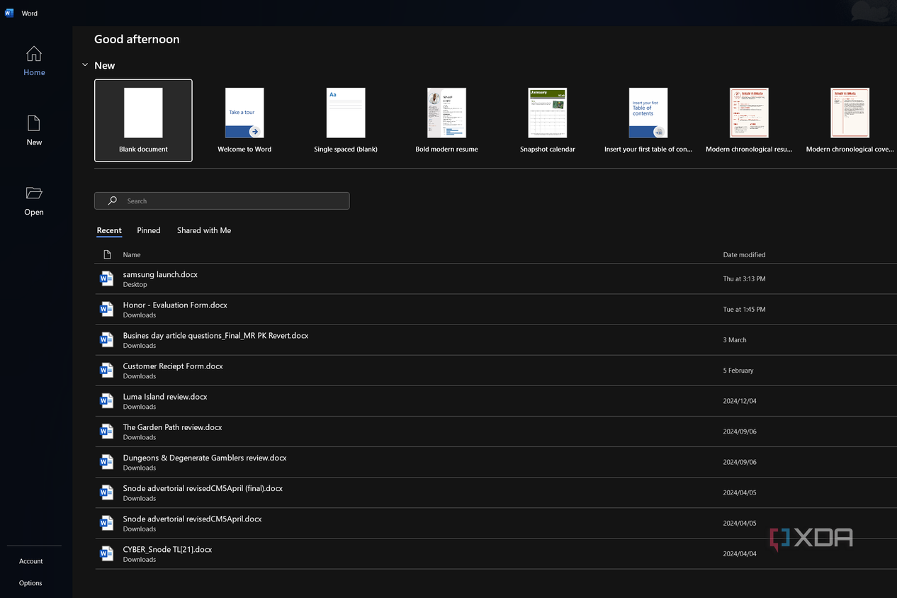 dark mode in word