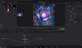 DaVinci Resolve adding Transform node