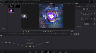 DaVinci Resolve adding Transform node