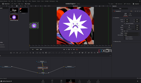 DaVinci Resolve editing transform node and adding keyframes