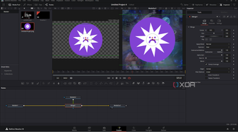 DaVinci Resolve linking nodes