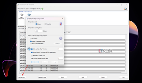 Instruction to open the DiskCheckup configuration window