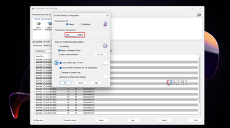 Setting up the DiskCheckup temperature-threshold