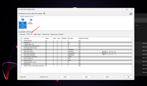 Accessing the DiskCheckup SMART Info section