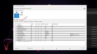 Accessing the DiskCheckup SMART Info section