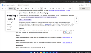 shows document header actions in Proton Docs