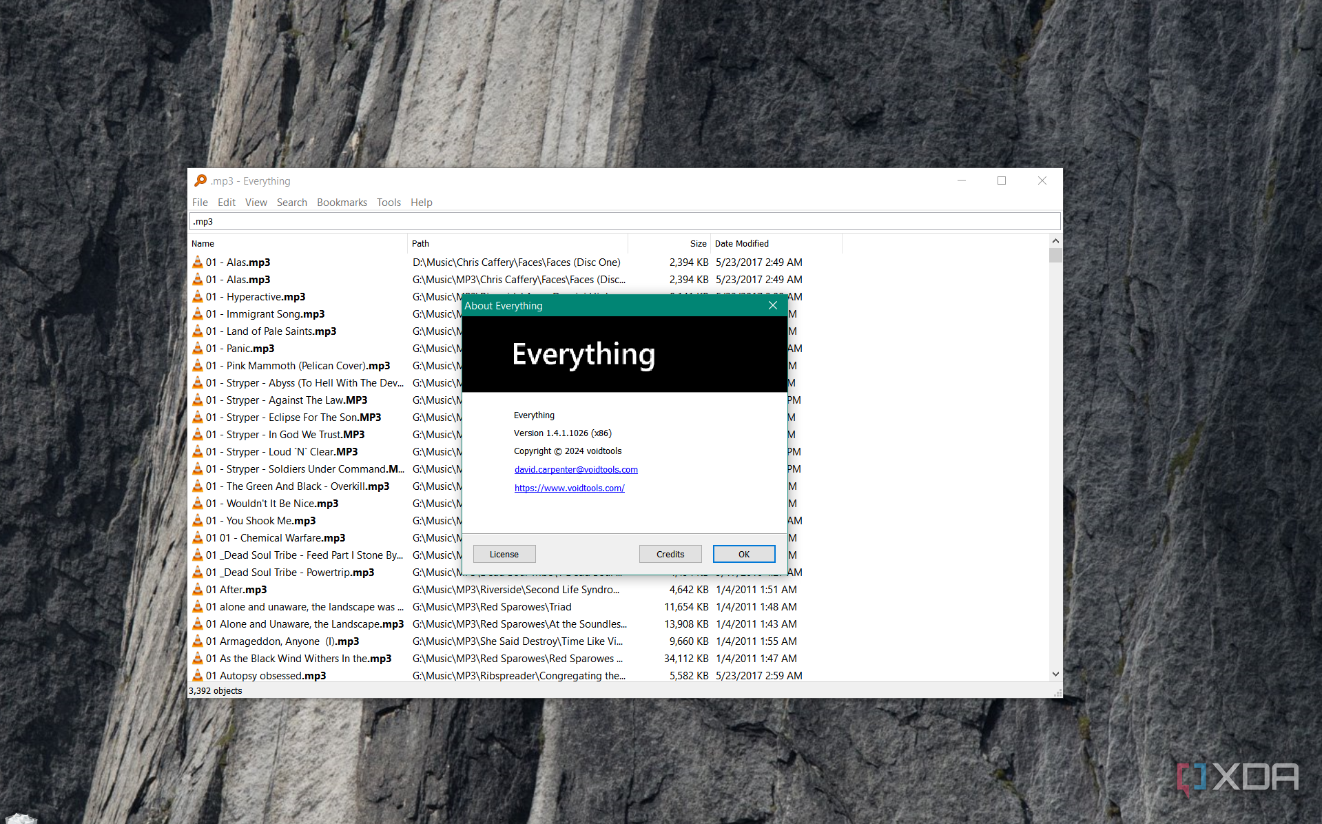 screenshots shows about developers for everything