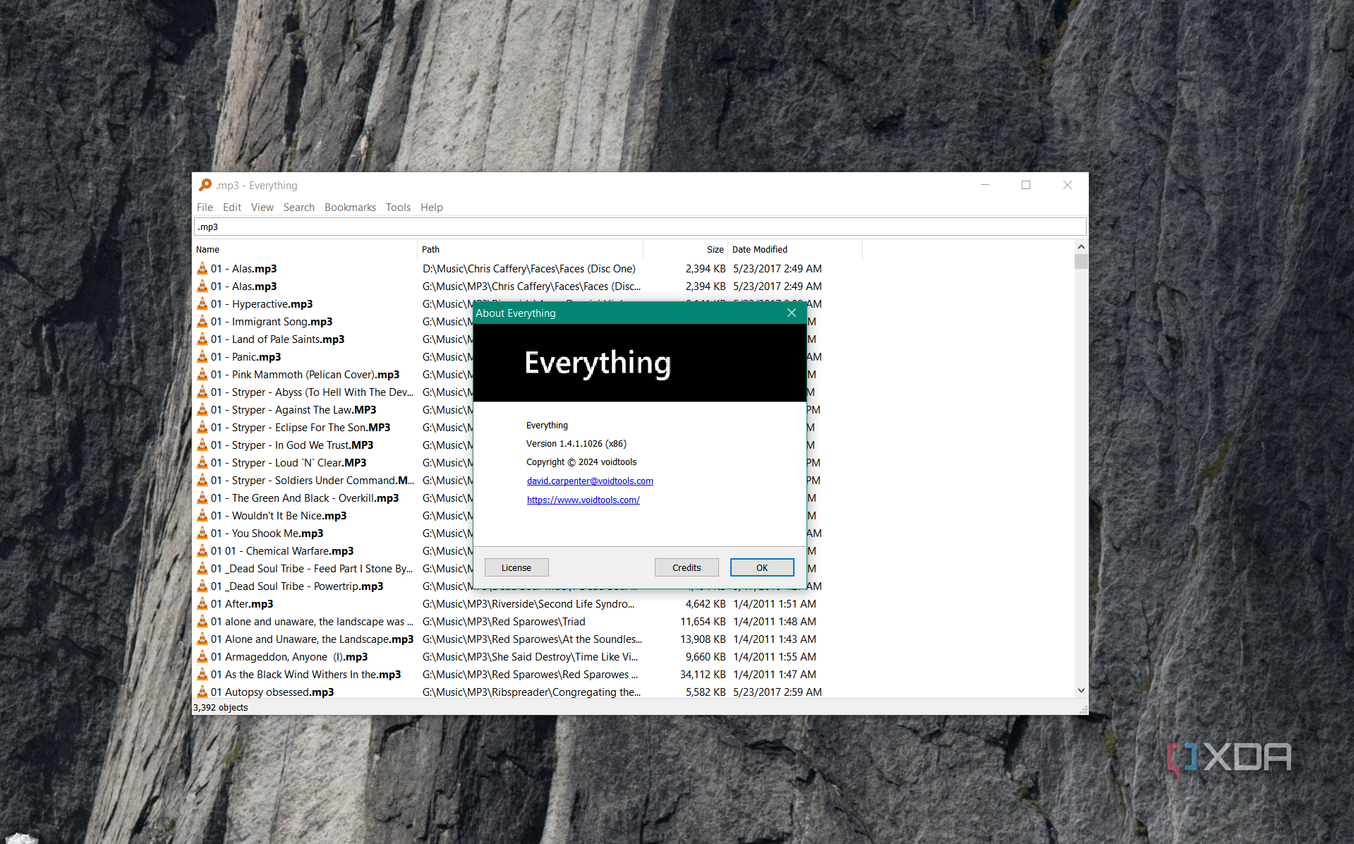screenshots shows about developers for everything