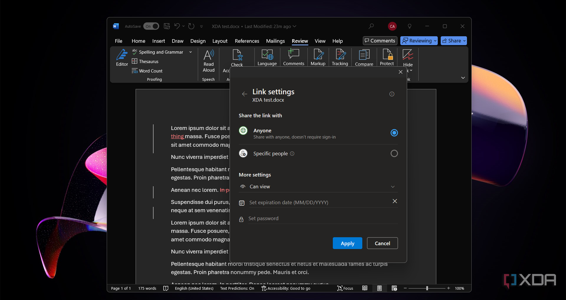 Editing Options 5 collaboration options in Word to help you organize editing