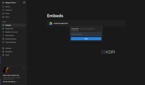 embedding a file from google drive in notion