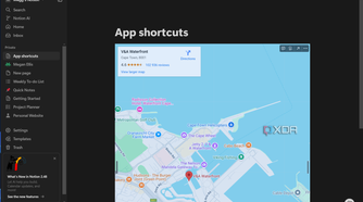 embedding google maps location in notion