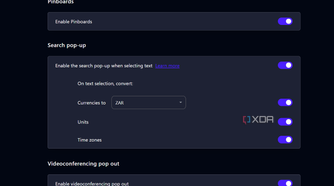 enabling conversion in opera
