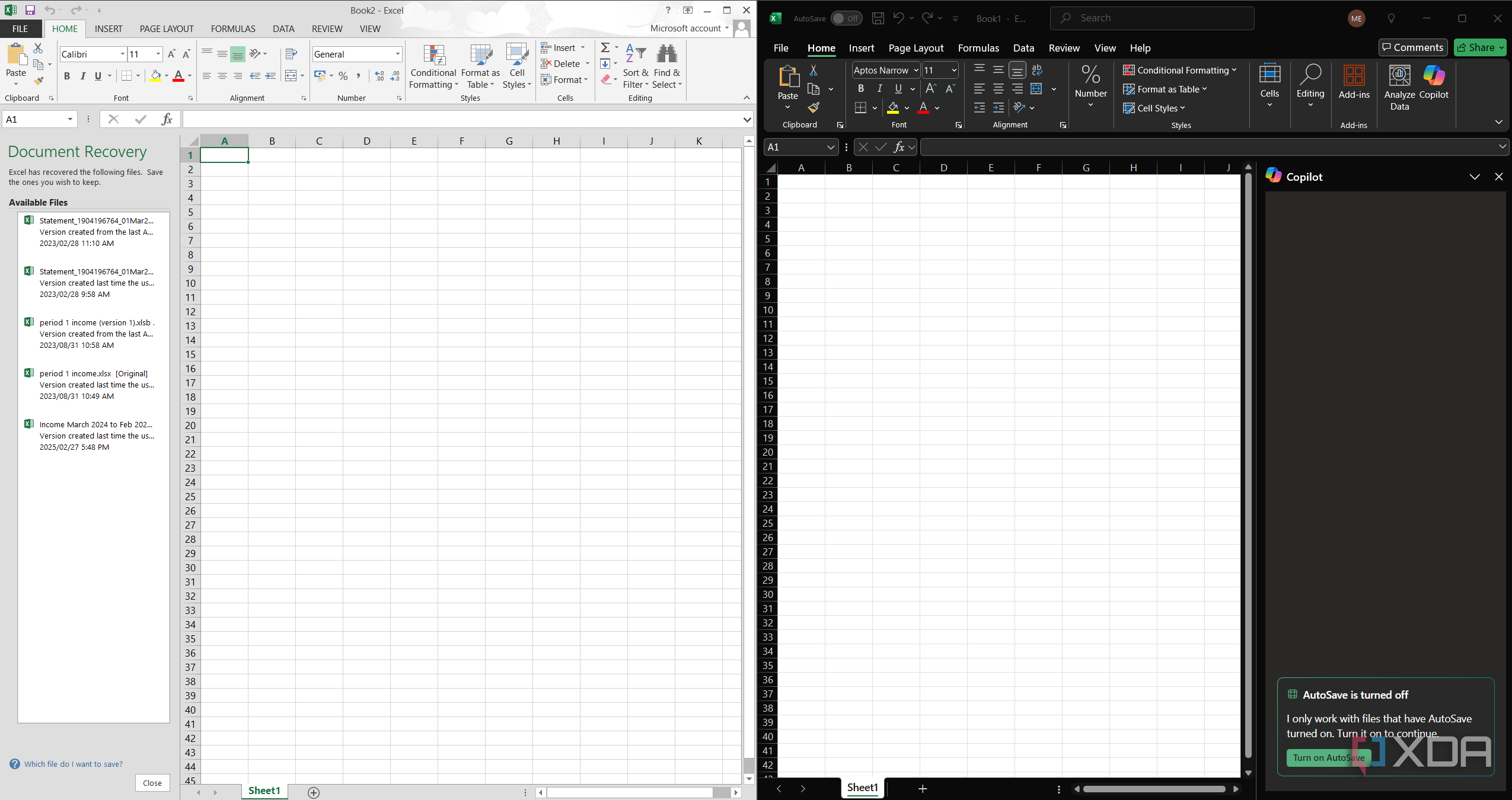 excel 2013 next to excel 365