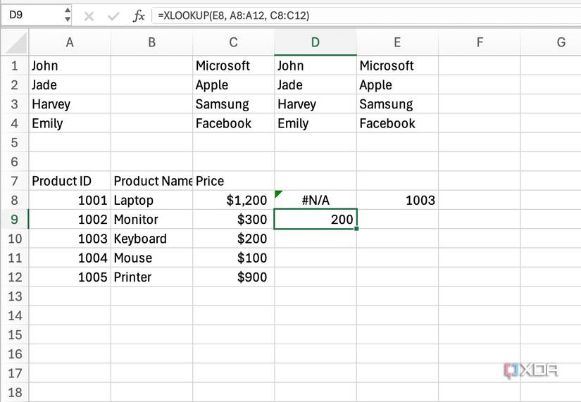 Функции и макросы Excel для автоматизации рутинных задач Использование XLOOKUP для автоматического поиска данных в Excel