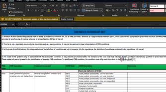 excel in dark mode with a white document