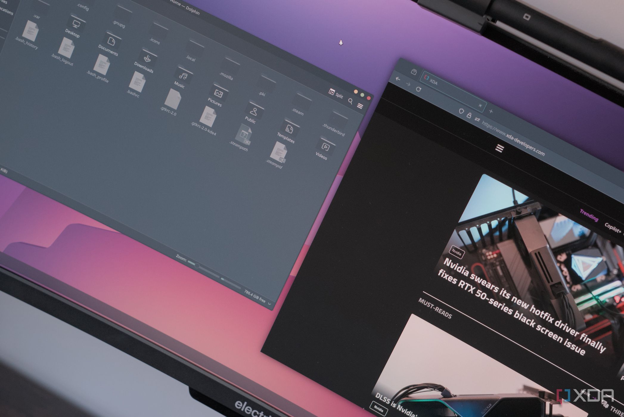 Fedora 41 Firefox and Dolphin