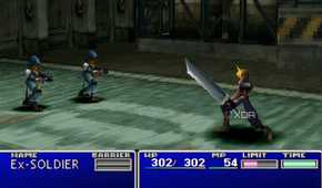 A screenshot from the game Final Fantasy VII, released in 1997.