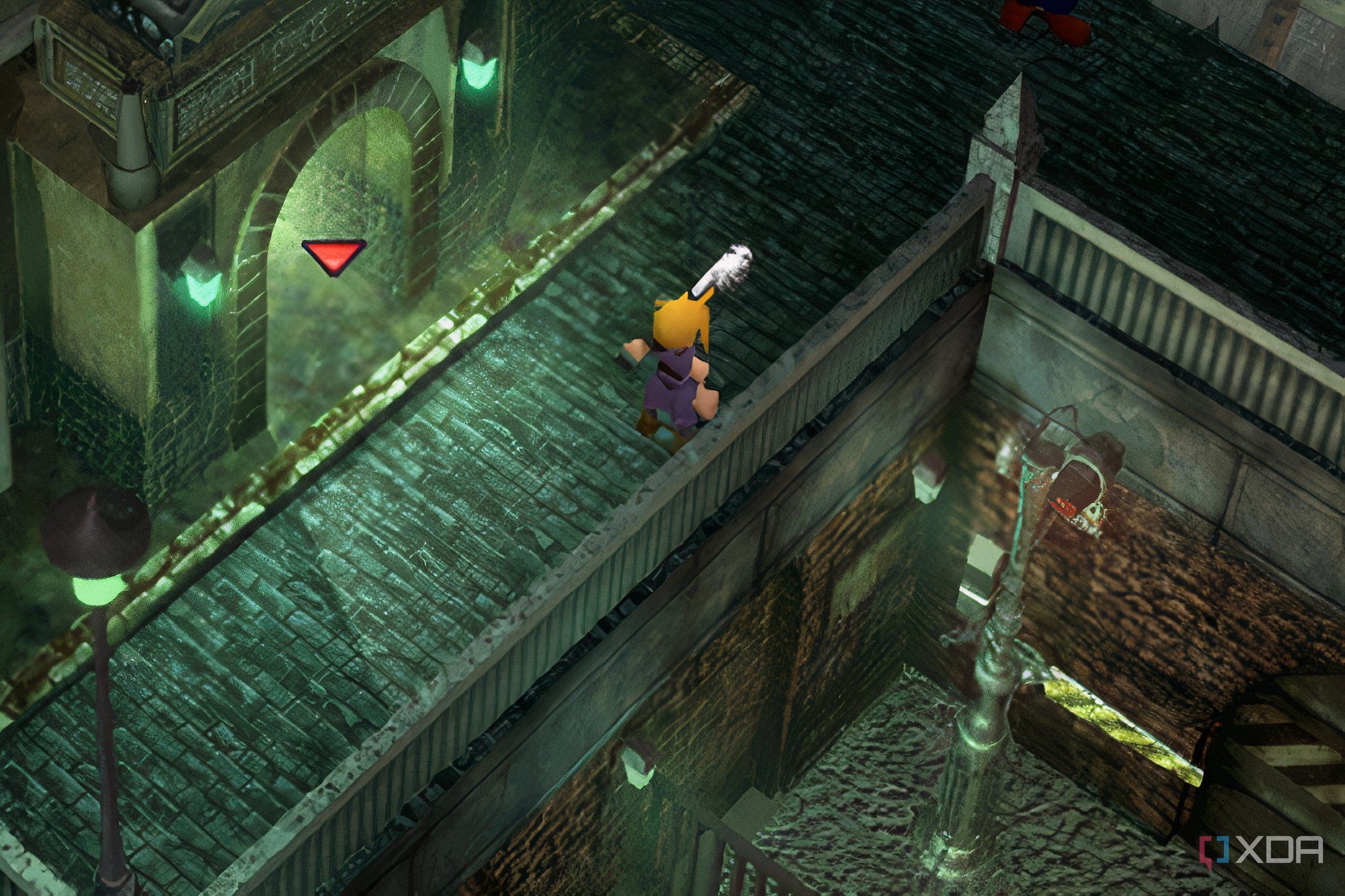 A screenshot from the game Final Fantasy VII, released in 1997.