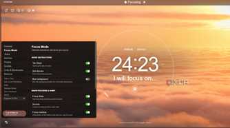 focus mode settings in momentum
