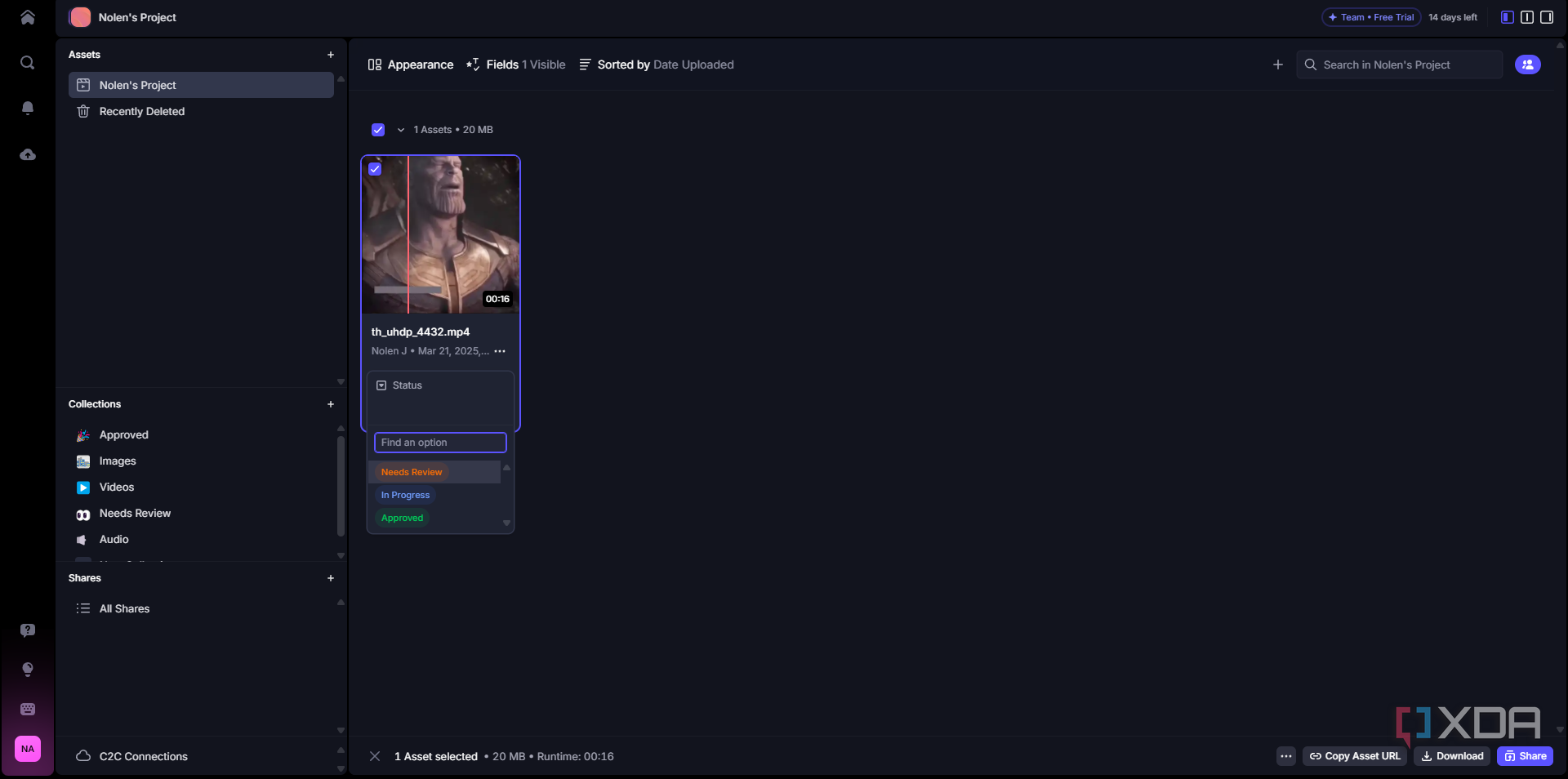 Frame IO project status