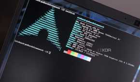 Framework laptop running Arch Linux
